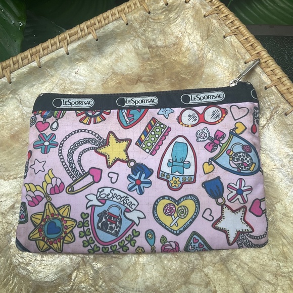 LeSportsac Small 3 Zippered Compartment Pouch - Picture 2 of 7